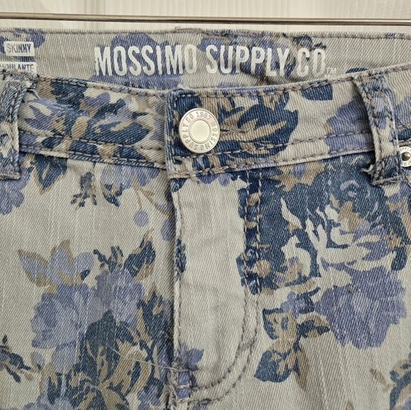 Mossimo Supply Co Skinny Jeans Juniors 9 Women's 6 Floral Retro Y2K - Picture 4 of 12